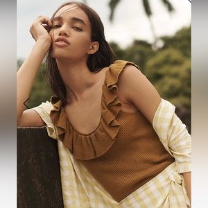 Madewell Wakefield Ruffle Sweater Tank